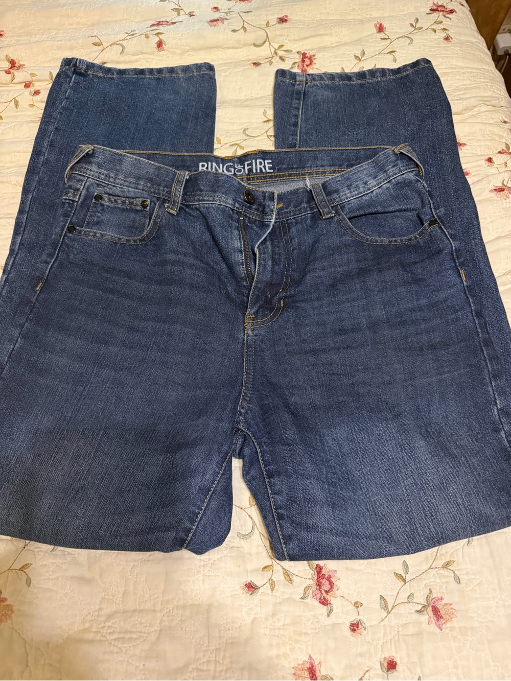 Ring of Fire Dark Blue Bootcut Jeans